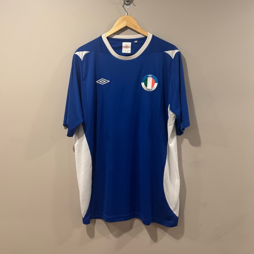 Umbro Blue and White Men's Jersey